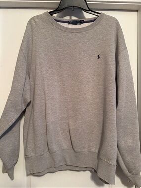 Polo by Ralph Lauren Light Heather Gray Crewneck Sweatshirt